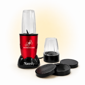 HONEYCOMB NUTRIFY 450W | Nutri Mixer Grinder 2 Jars  ( Cranberry Red )