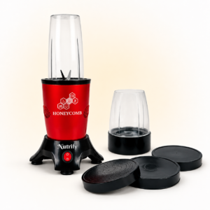 HONEYCOMB NUTRIFY 450W Pro | Nutri Mixer Grinder 2 Jars ( Cranberry Red )