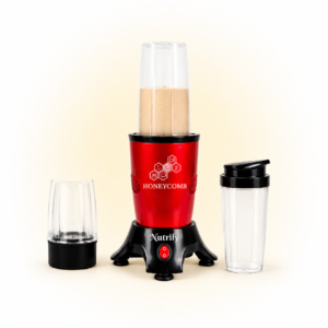 HONEYCOMB NUTRIFY 450W Pro | Nutri Mixer Grinder 3 Jars  ( Cranberry Red )