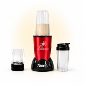 HONEYCOMB NUTRIFY 450W | Nutri Mixer Grinder 3 Jars  ( Cranberry Red )