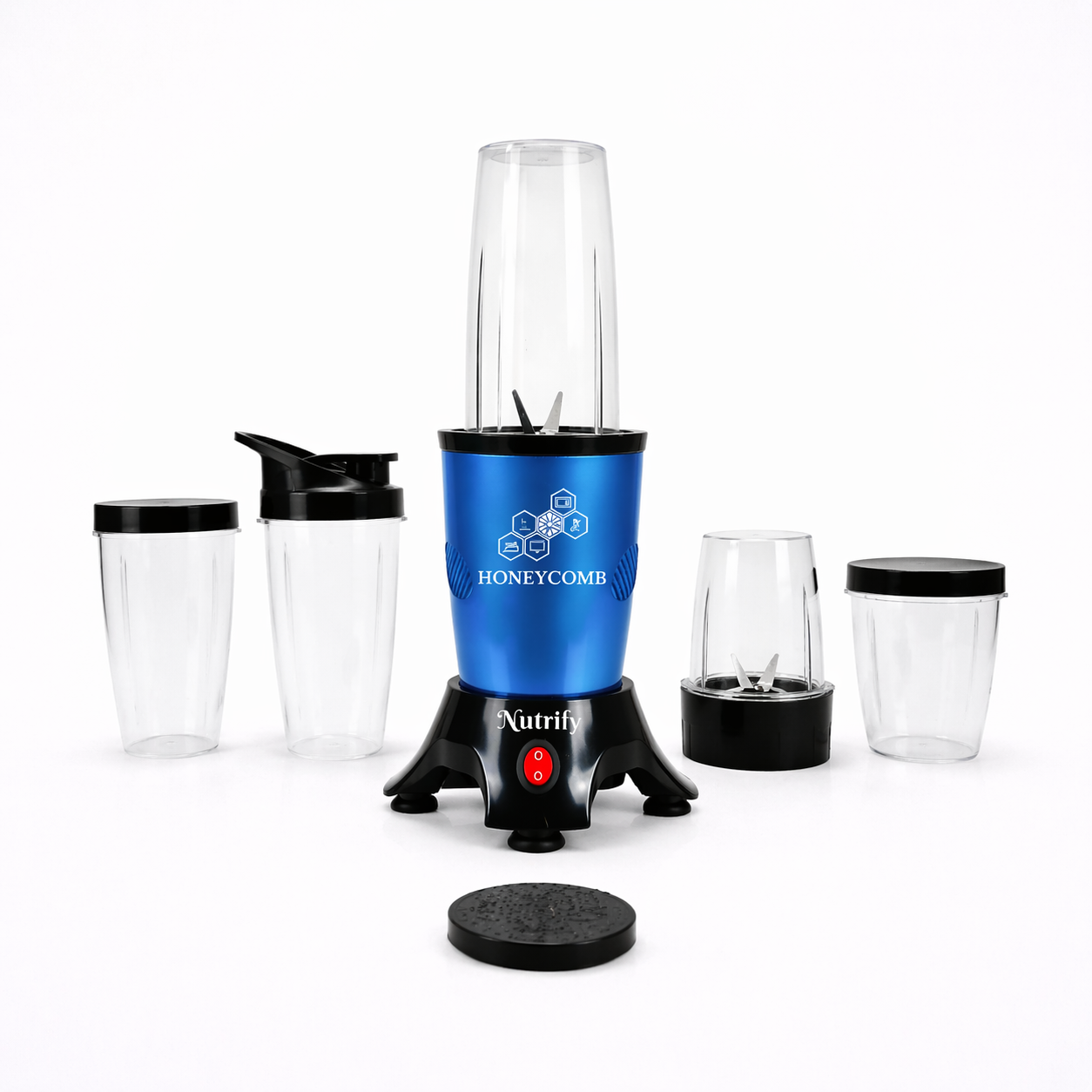 HONEYCOMB NUTRIFY 450W Pro | Nutri Mixer Grinder 5 Jars ( Turquoise ) - Image 2