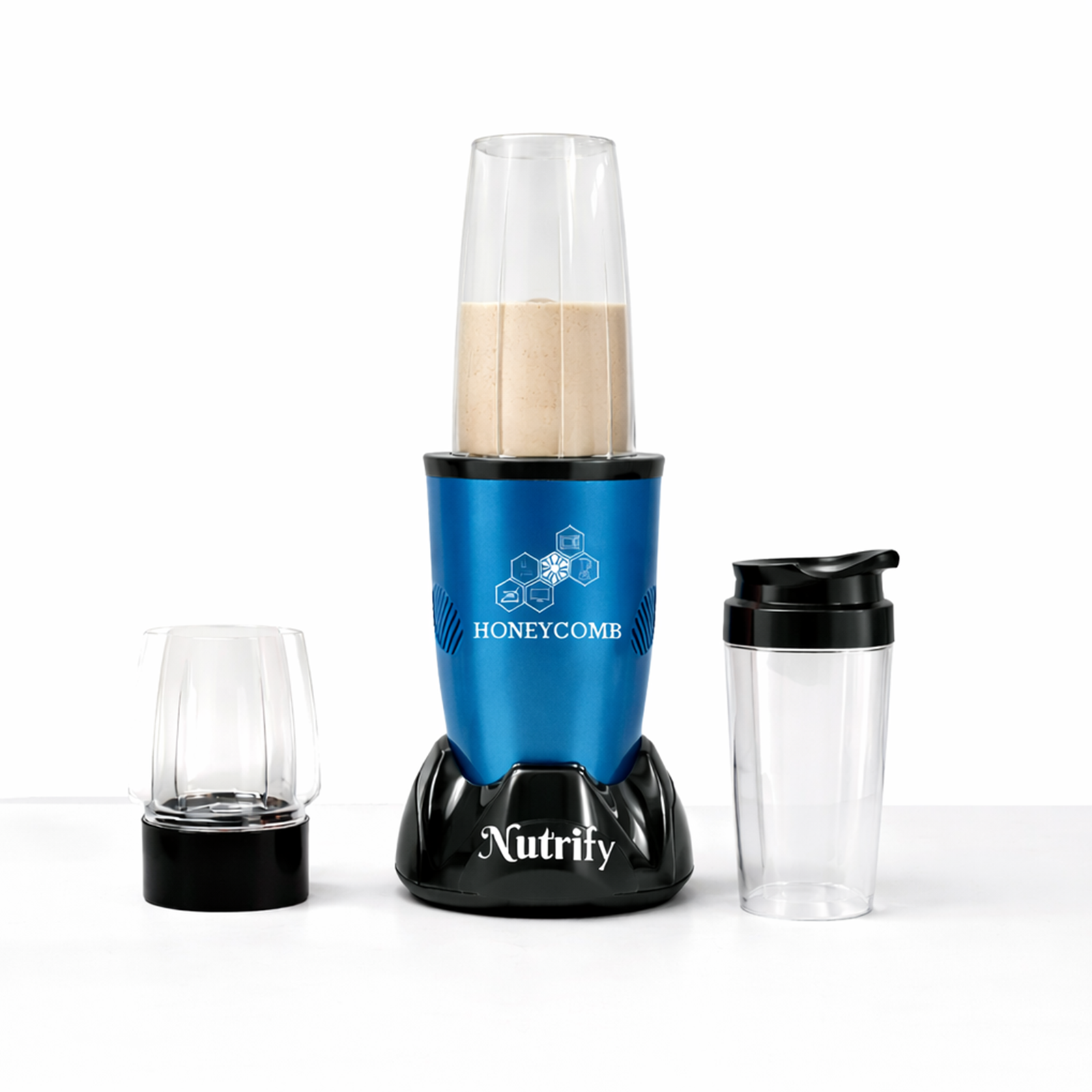 HONEYCOMB NUTRIFY 450W | Nutri Mixer Grinder 3 Jars ( Turquoise ) - Image 3