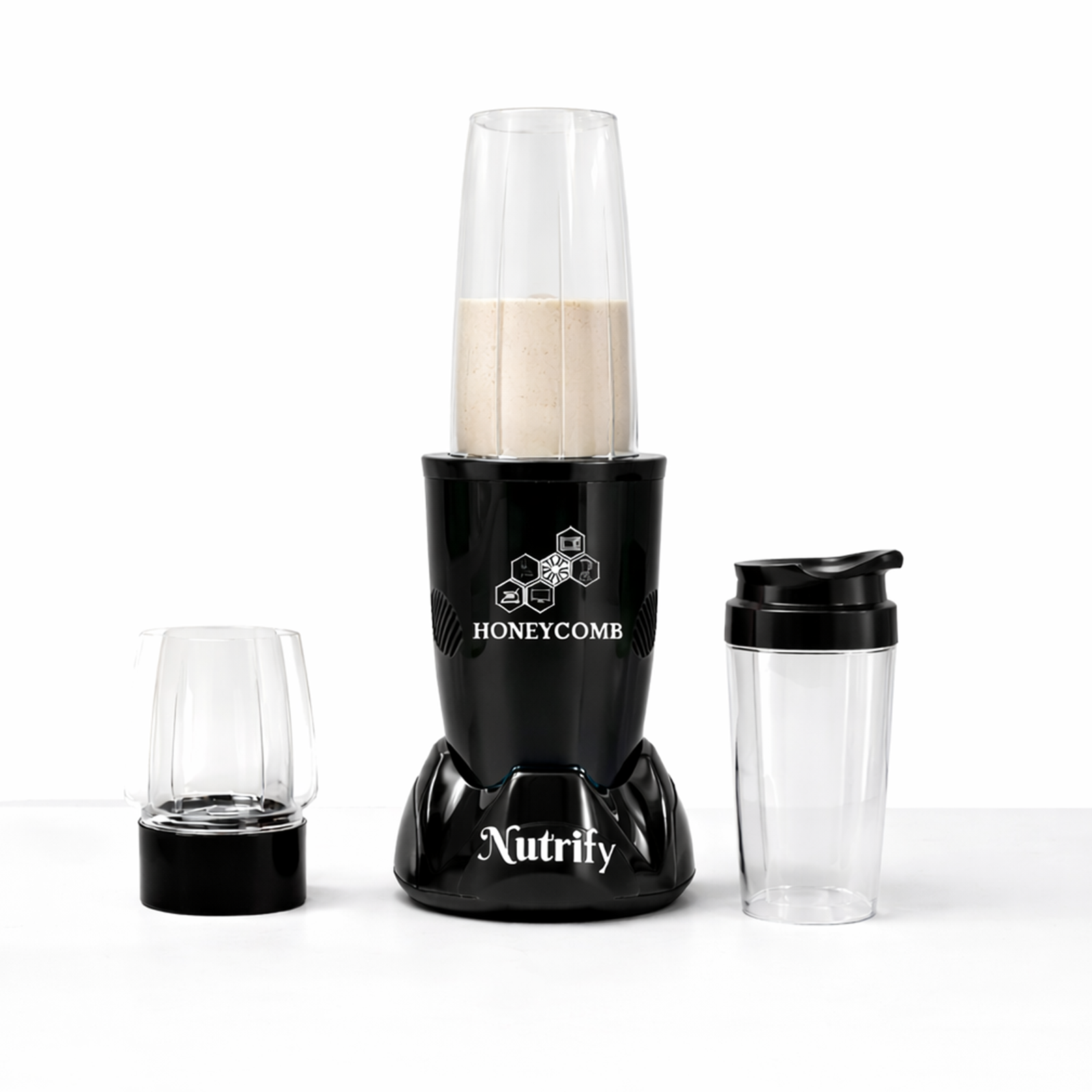 HONEYCOMB NUTRIFY 450W | Nutri Mixer Grinder 3 Jars ( Jet Black ) - Image 3