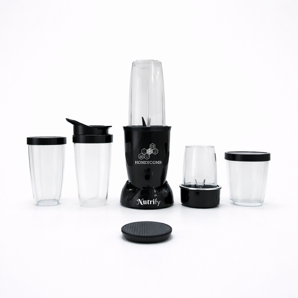 HONEYCOMB NUTRIFY 450W | Nutri Mixer Grinder 5 Jars ( Jet Black ) - Image 3